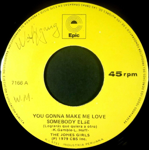 The Jones Girls - You Gonna Make Me Love Somebody Else | Releases