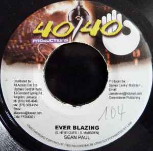 Sean Paul - Ever Blazing album cover