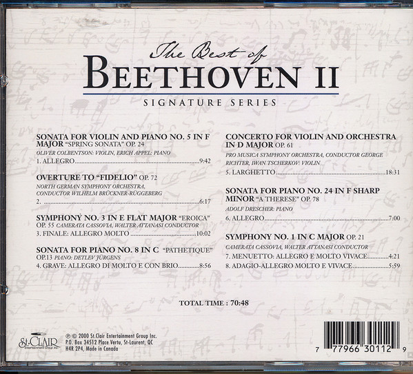 ladda ner album Beethoven - The Best Of Beethoven II