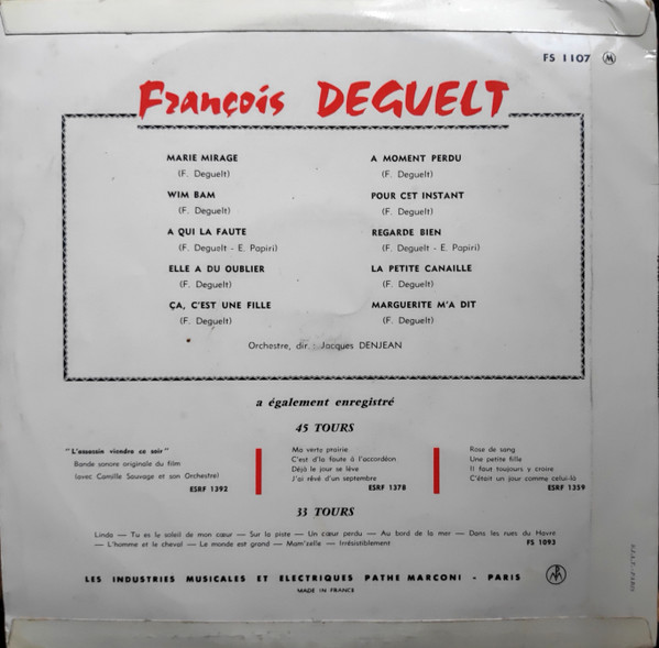 last ned album François Deguelt - auteur compositeur François Deguelt