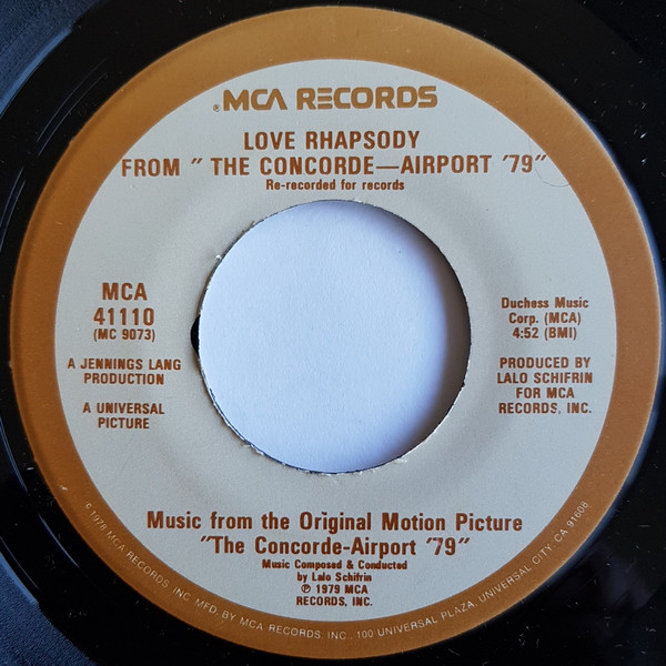 Album herunterladen Lalo Schifrin - Love Rhapsody from The Concorde Airport 79 Theme From The Concorde Airport 79