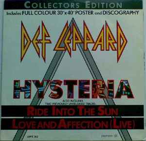 Def Leppard – Hysteria (1987, Collectors Edition, Vinyl) - Discogs