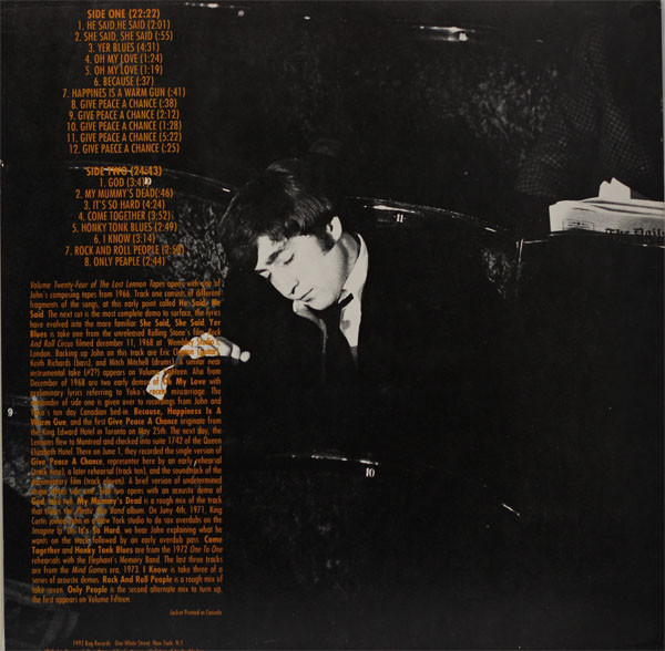 ladda ner album John Lennon - The Lost Lennon Tapes Volume Twenty Four