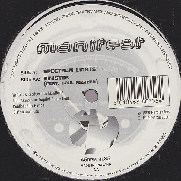 last ned album Manifest - Spectrum Lights Sinister