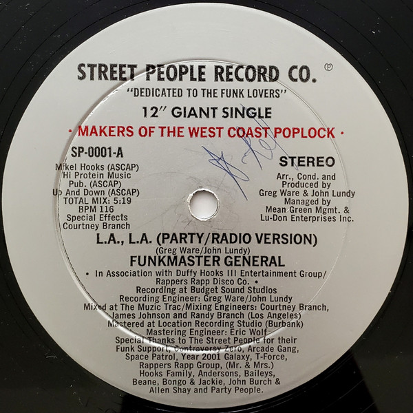 Funkmaster General – L.A., L.A. (1982, Vinyl) - Discogs