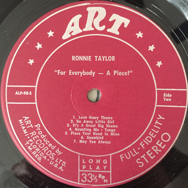 Album herunterladen Ronnie Taylor - For Everybody A Piece