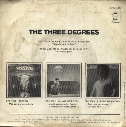 descargar álbum The Three Degrees - Dispuesta Para El Amor