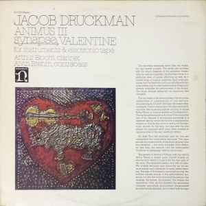 Jacob Druckman - Animus III / Synapse/Valentine album cover