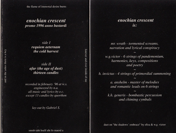 télécharger l'album Enochian Crescent - Promo III96