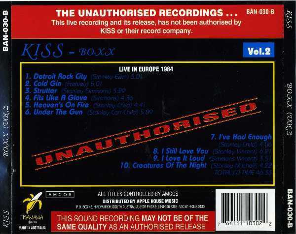 baixar álbum Kiss - Boxx Vol 1