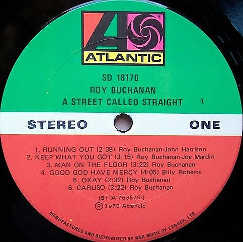 Roy Buchanan A Street Called Straight 1976 Vinyl Discogs