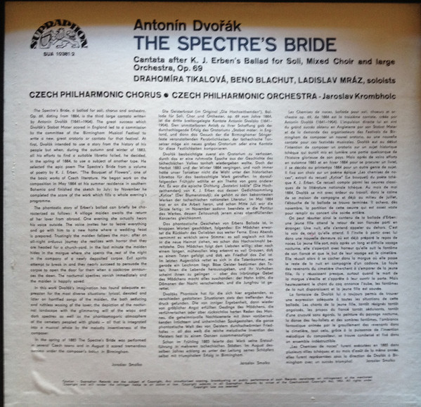 Album herunterladen Antonín Dvořák, Czech Philharmonic Chorus, The Czech Philharmonic Orchestra, Jaroslav Krombholc - The Spectres Bride