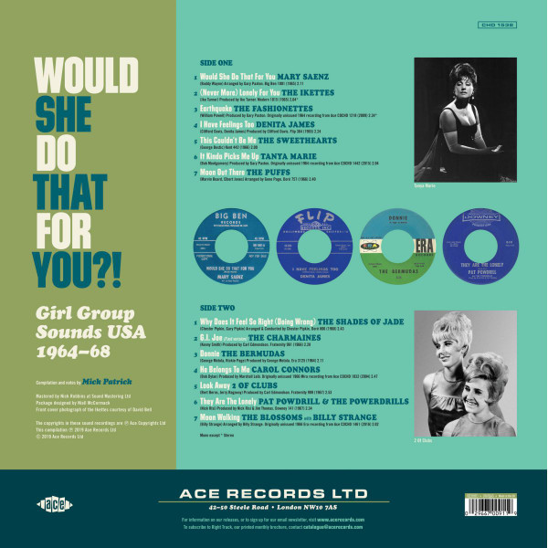 lataa albumi Various - Would She Do That For You Girl Group Sounds USA 1964 68