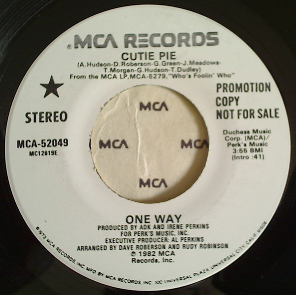 One Way - Cutie Pie | Releases | Discogs