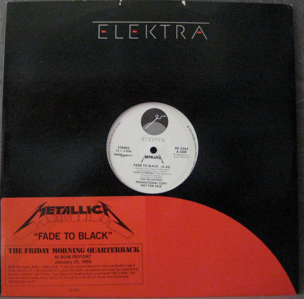 Metallica – Fade To Black (1985, AR Pressing, Vinyl) - Discogs