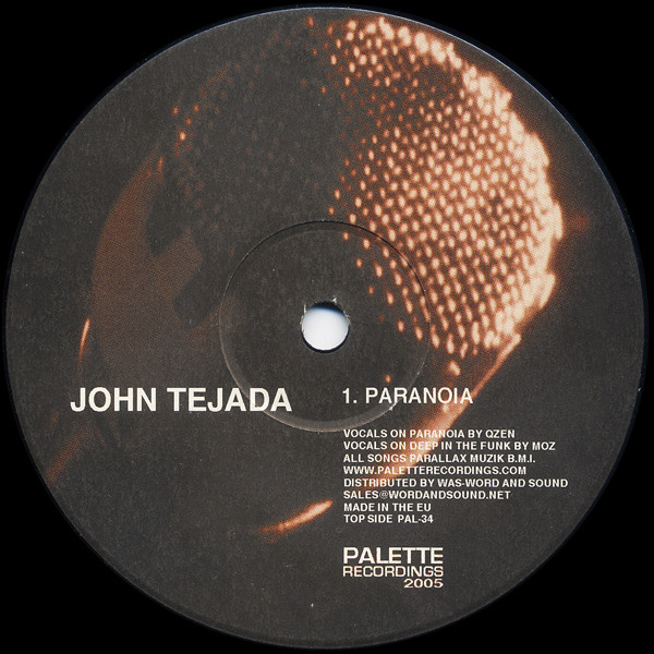 John Tejada – Paranoia / Deep In The Funk (2009, File) - Discogs