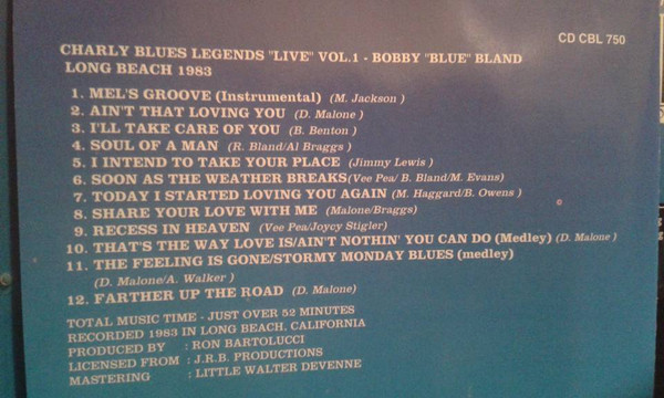 descargar álbum Download Bobby Bland - Long Beach 1983 album