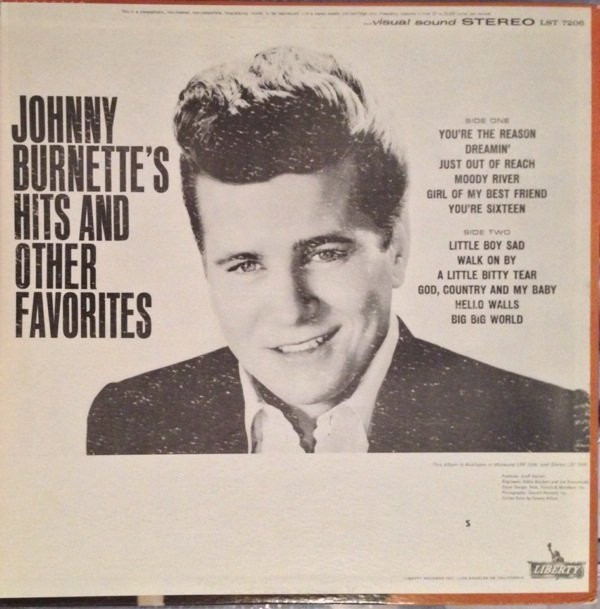 descargar álbum Johnny Burnette - Johnny Burnettes Hits And Other Favorites