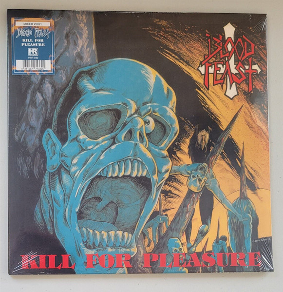 Blood Feast – Kill For Pleasure (2023, Blue Orange Mixed, Vinyl 