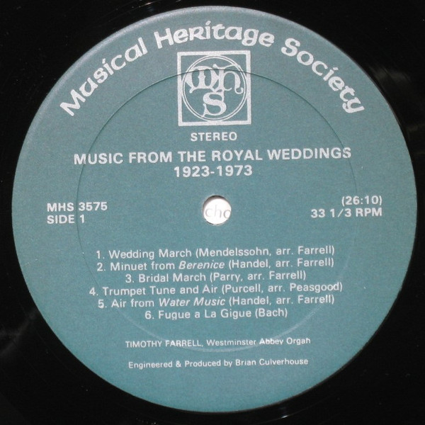 lataa albumi Timothy Farrell - Music From Royal Weddings 1923 1973