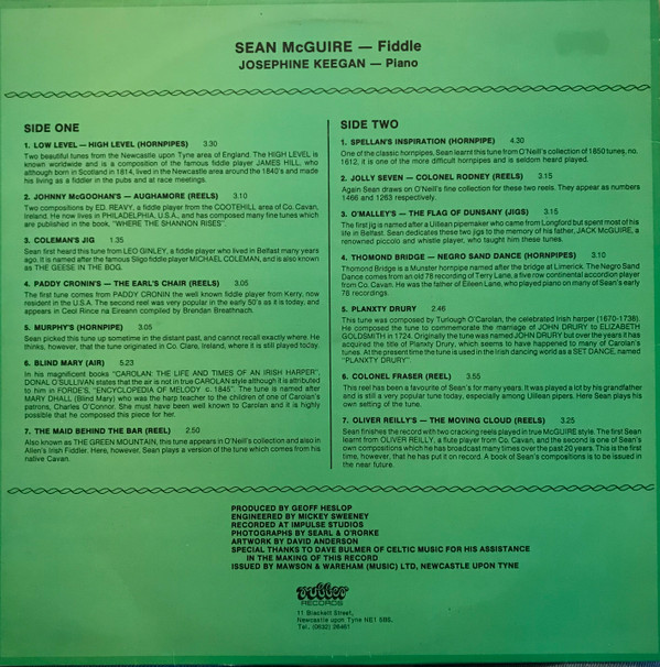 ladda ner album Seán McGuire & Josephine Keegan - On Two Levels