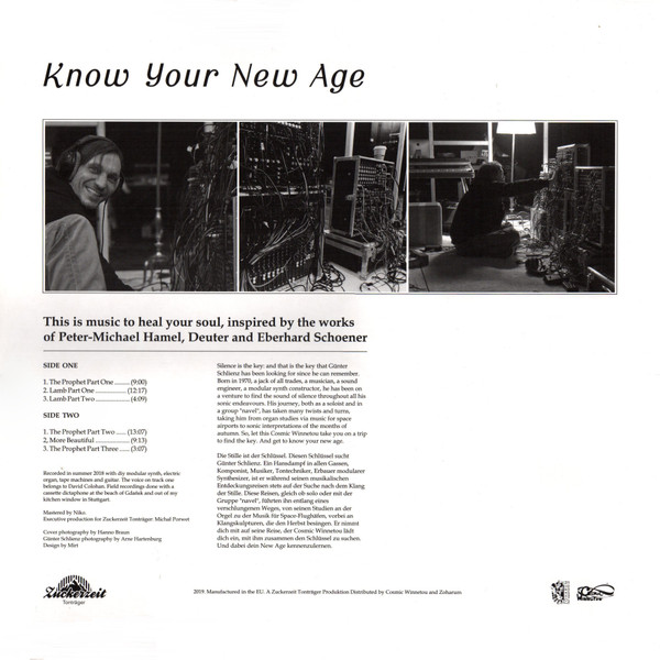 Günter Schlienz - Know Your New Age | Zuckerzeit Tonträger (ZEIT 1 LP) - 2
