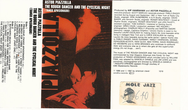 Astor Piazzolla – The Rough Dancer And The Cyclical Night (Tango 