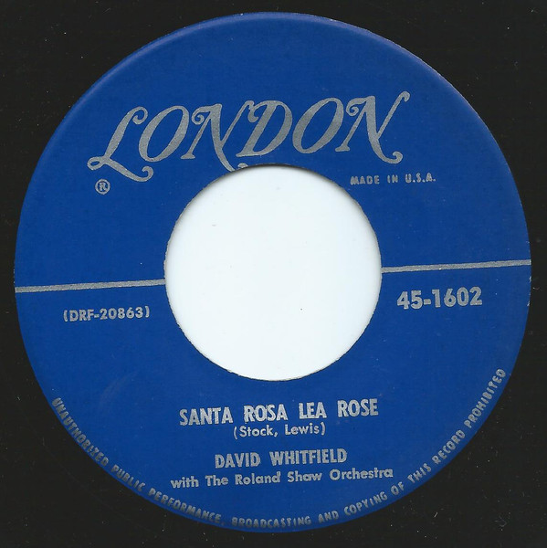 ladda ner album David Whitfield - Santa Rosa Lea Rose The Lady
