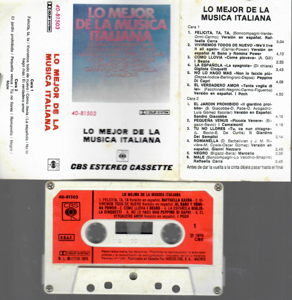 Lo Mejor De La Musica Italiana (1976, Vinyl) - Discogs