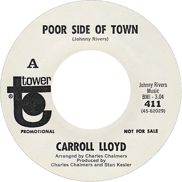 Carroll Lloyd – Poor Side Of Town / A Great Big Thing (1968, Vinyl