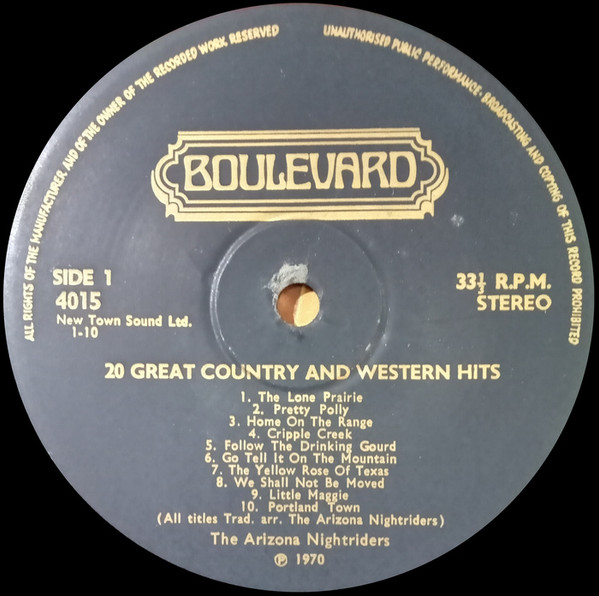 baixar álbum The Arizona Nightriders - 20 Great Country Western Hits