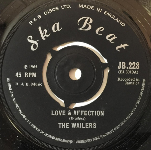 Bob Marley & The Wailers – Love & Affection / Teenager In Love 