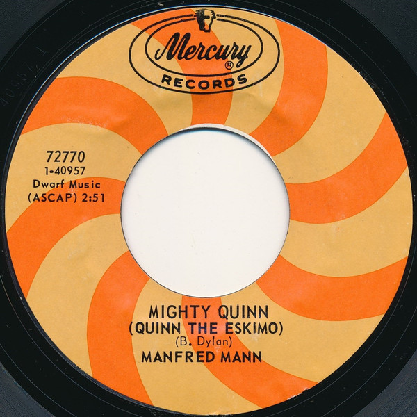 Manfred Mann – Mighty Quinn (1968, Vinyl) - Discogs