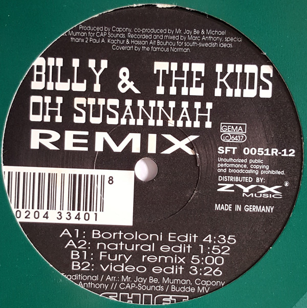 ladda ner album Billy & The Kids - Oh Susannah Remix