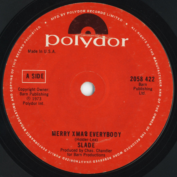 Slade – Merry Xmas Everybody (Extended Remix Version) (1990, Vinyl 