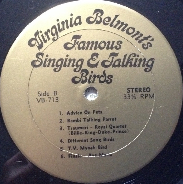 télécharger l'album Virginia Belmont - Virginia Belmonts Famous Singing Talking Birds