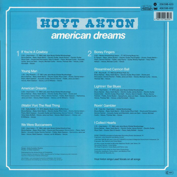 télécharger l'album Hoyt Axton - American Dreams