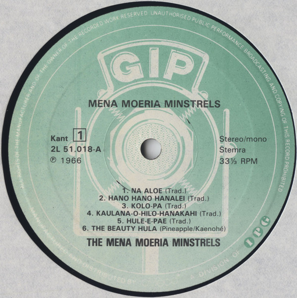 Album herunterladen Mena Moeria Minstrels - Mena Moeria Minstrels OLV Rudi Wairata
