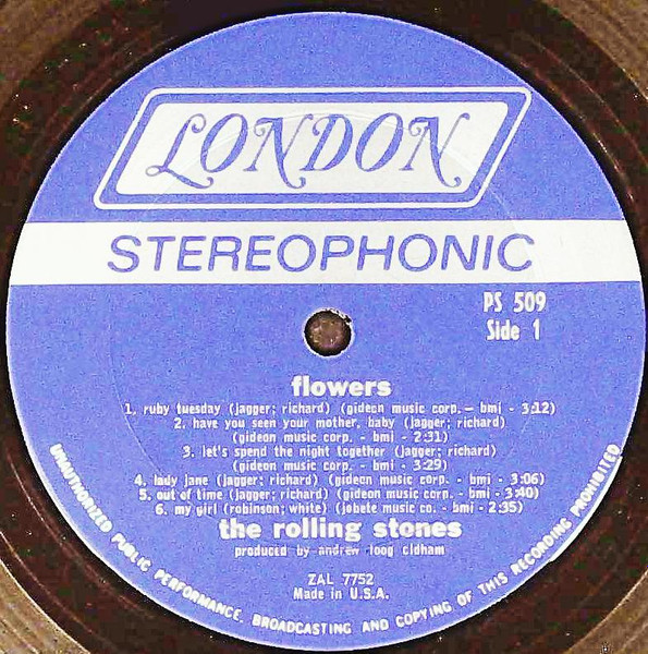 The Rolling Stones Flowers Label Variant Vinyl Discogs