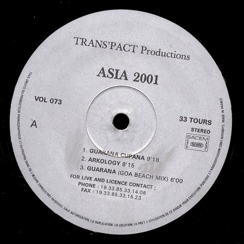 télécharger l'album Asia 2001 - Guarana Cupana
