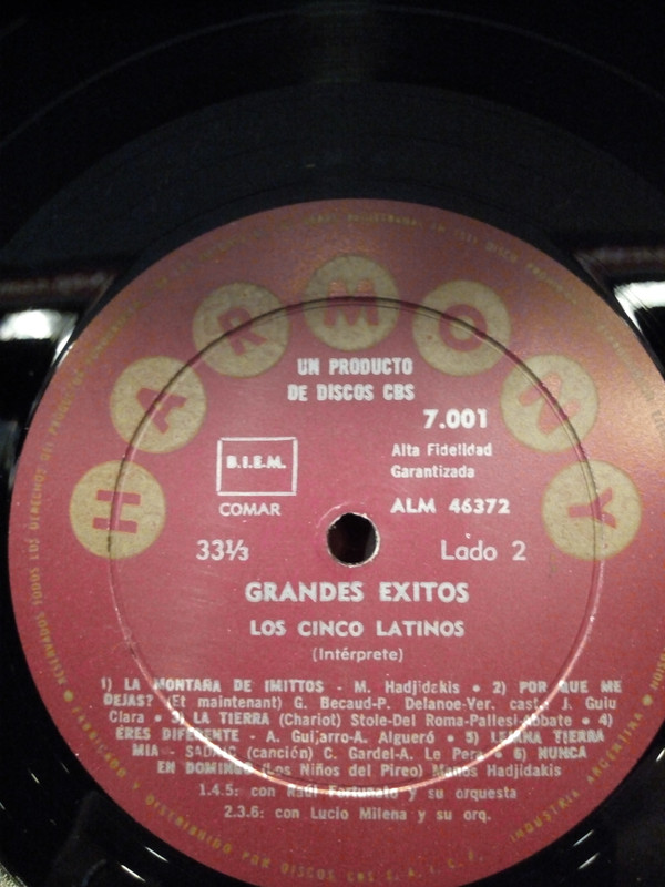 baixar álbum Los Cinco Latinos - Grandes Exitos