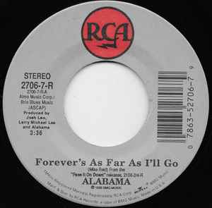 Alabama Forever s As Far As I ll Go 1990 Vinyl Discogs