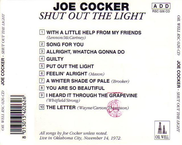 descargar álbum Download Joe Cocker - Shut Out The Light album