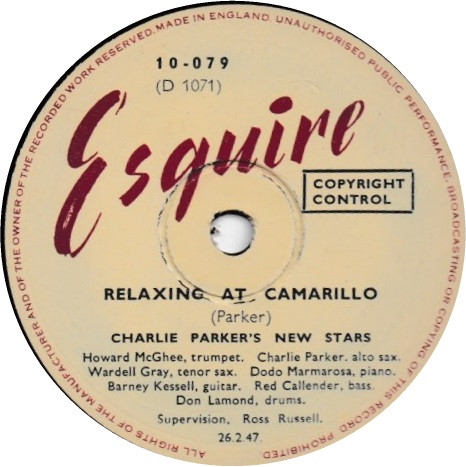 Charlie Parker's New Stars / Charlie Parker Sextet – Relaxing At