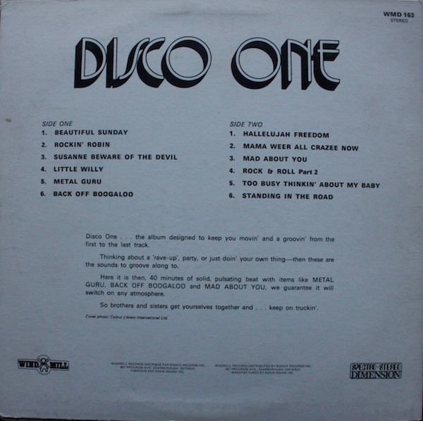 last ned album Unknown Artist - Disco One