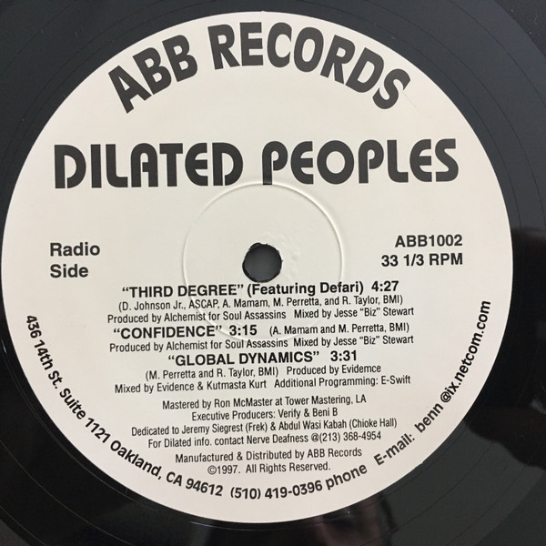 Dilated Peoples – Third Degree (1997, White Labels, Vinyl) - Discogs