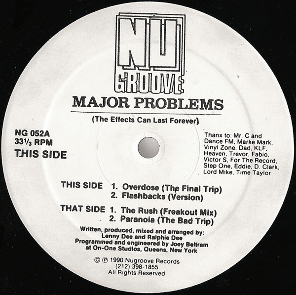 Major Problems – The Effects Can Last Forever (1990, Vinyl) - Discogs