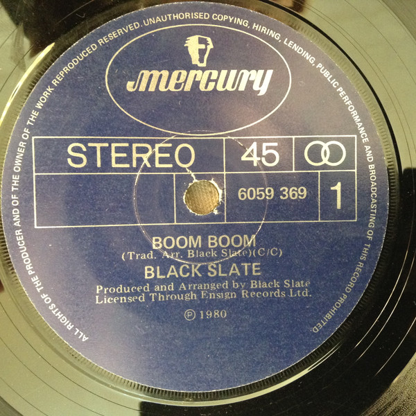 Black Slate – Boom Boom / Legalize Collie Herb (1980, Vinyl