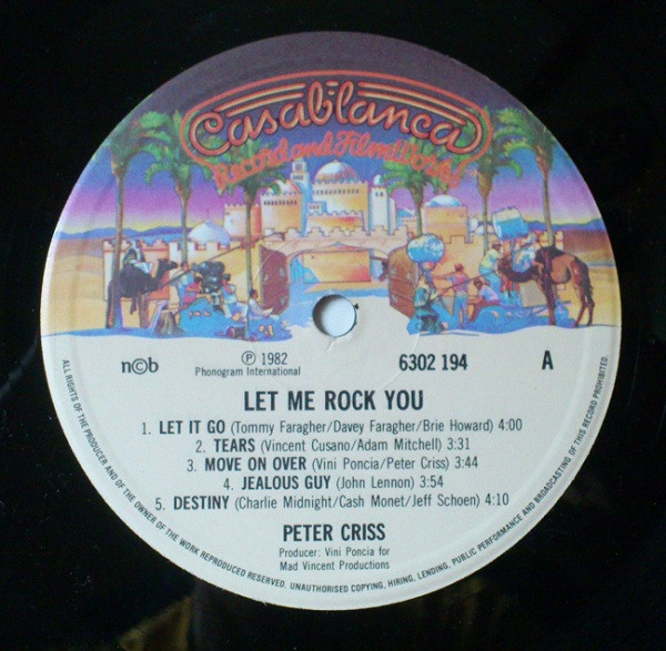 Peter Criss – Let Me Rock You (1982, Vinyl) - Discogs