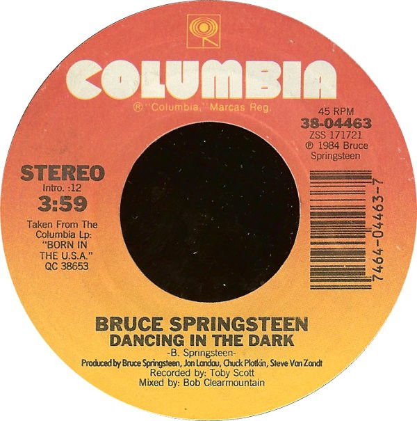 lataa albumi Bruce Springsteen - Dancing In The Dark bw Pink Cadillac
